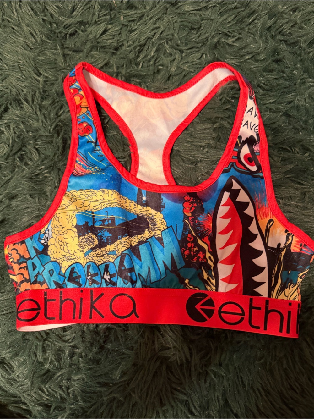 Ethika Graffiti Print Cutout Briefs Size Small